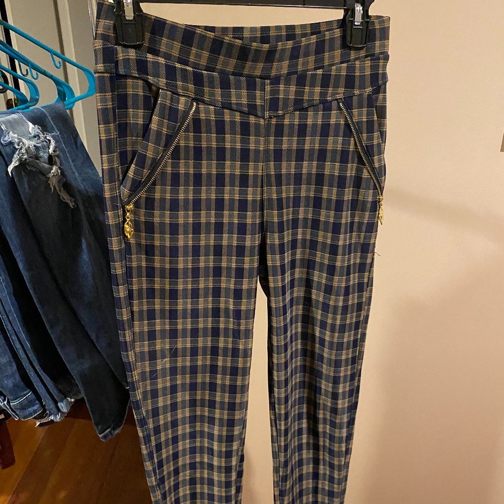 XJ Boost One Size super stretchy plaid pants